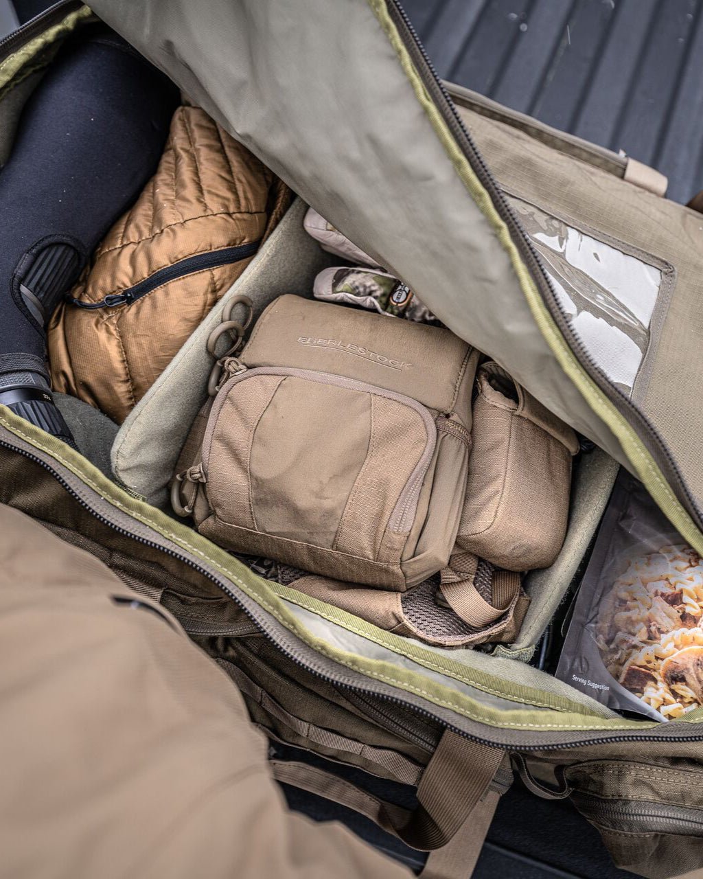 best duffel style tackle bag Eberlestock Atlas Duffel Bag Military Green